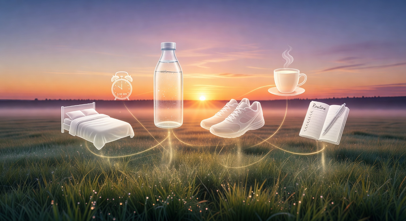 Sunrise representing the fresh start of a new habit